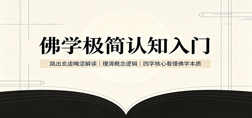 佛学极简认知入门:跳出玄虚晦涩解读,理清概念逻辑,四字核心看懂佛学本质-优优云网创