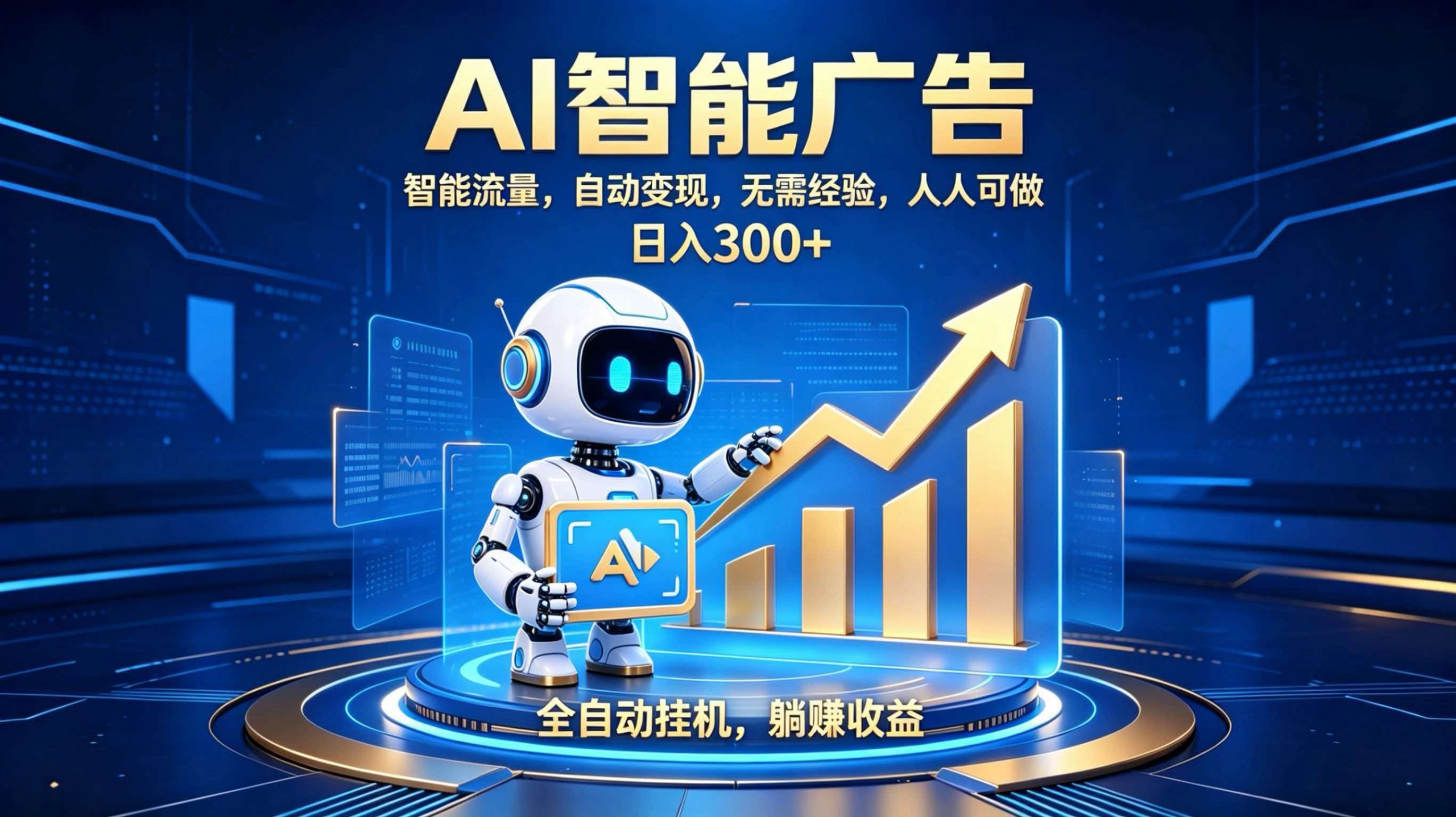 轻资产新赛道,全自动AI广告,打造持续收益-优优云网创