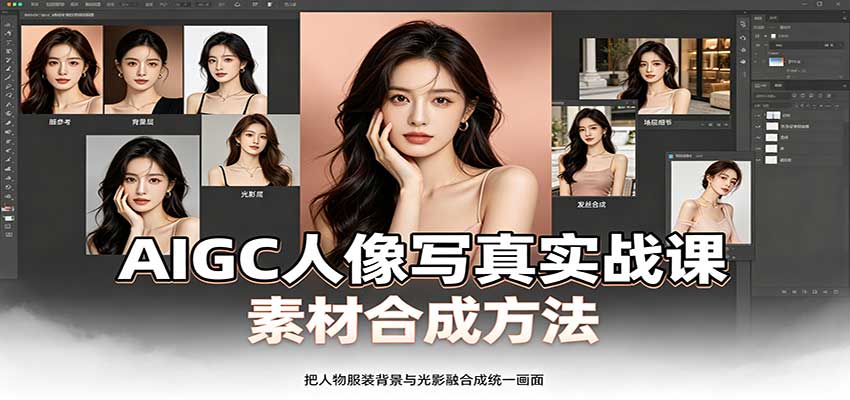 AIGC人像写真实战课:软件平台部署筹备,素材合成方法,多题材写真案例-优优云网创