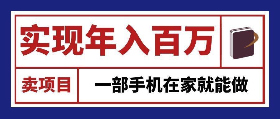 通过网创平台“卖项目”实现年入百万,一部手机在家就能做!-优优云网创
