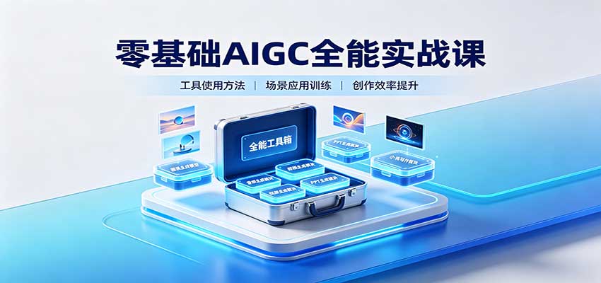 零基础AIGC全能实战课:覆盖绘画、影音、PPT、小说多场景AI创作-优优云网创